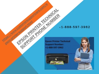 Epson Printer Tech Support Phone Number 1-888-597-3962