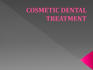 Cosmetic Dental Treatment