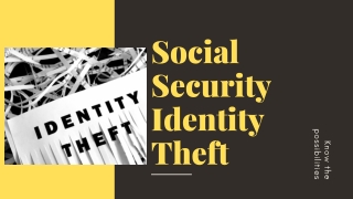 What Is Identity Theft| Make Social Security Card Replacement