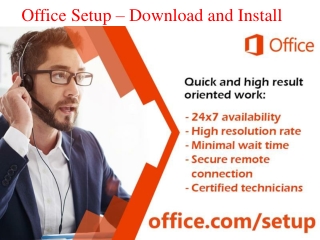 Steps for installing Office2019 – Office.com/setup