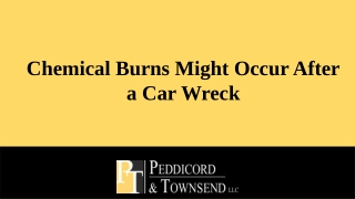 Chemical Burns Might Occur After a Car Wreck