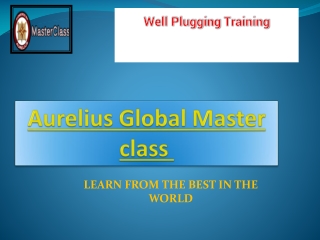 WELL PLUGGING TRAINING