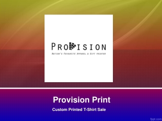 Custom Printed T-Shirt Sale