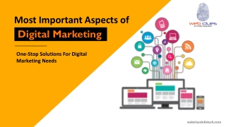Most Important Aspects of Digital Marketing | WebClues Infotech