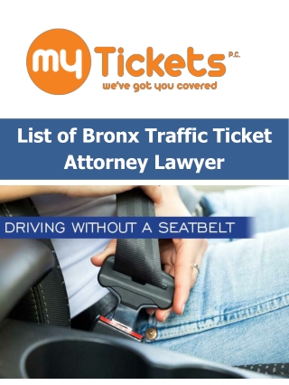 List of Bronx Traffic Ticket Attorney Lawyer