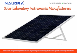 Solar Laboratory Instruments Manufacturers