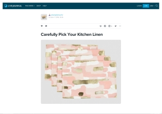 Carefully Pick Your Kitchen Linen