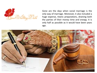 Court Marriage in Delhi- Same Day Court Marriage in Delhi