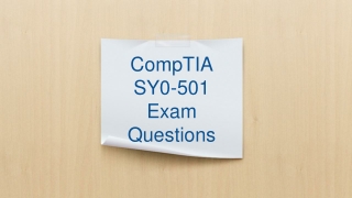 SY0-501 Practice Test Dumps