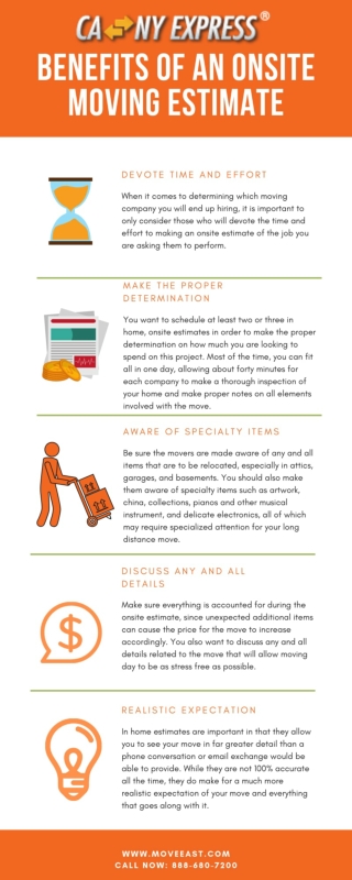 Benefits of an Onsite Moving Estimate