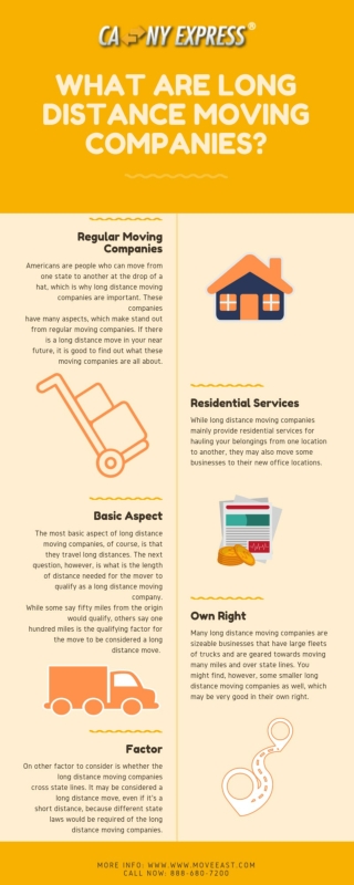 What Are Long Distance Moving Companies?