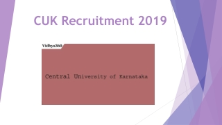 CUK Recruitment 2019: Apply Online 69 Teaching Jobs @ cuk.ac.in
