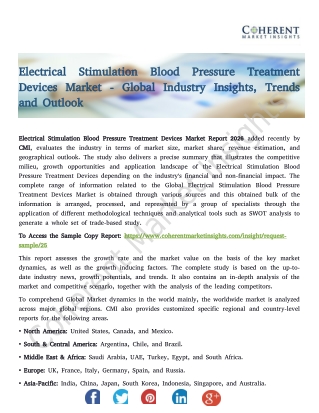 Electrical Stimulation Blood Pressure Treatment Devices Market - Global Industry Insights, Trends and Outlook