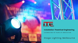Stage Lighting Service in Melbourne