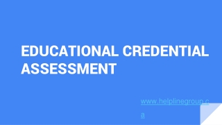 Educational Credential Assessment