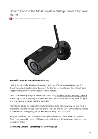 Wifi camera