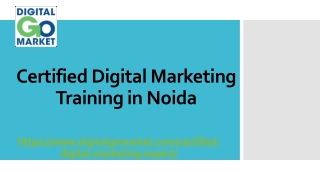 Certified Digital Marketing Training in Noida