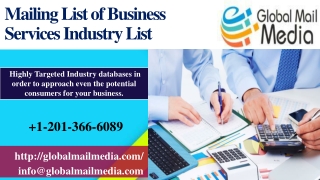 Mailing list of Consulting Services Industry
