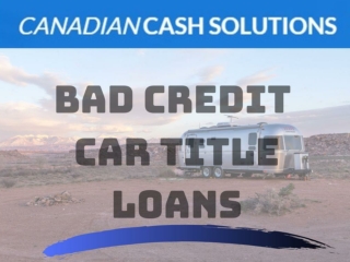 Bad credit car title loans