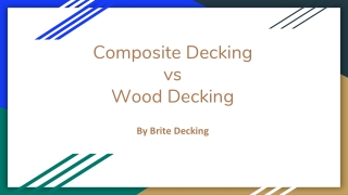 Composite Decking vs Wood Decking