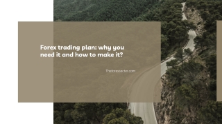 Forex Trading Plan. How to do it