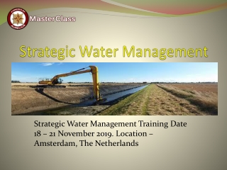 Strategic Water Management In House Training