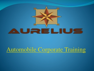 Automobile corporate training