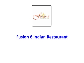 25% Off -Fusion 6 Indian Restaurant-Wembley - Order Food Online