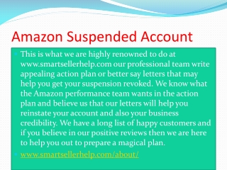 Amazon Suspended Account