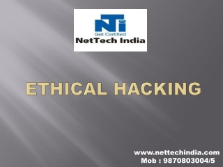 Best Ethical Hacking course from NetTech India