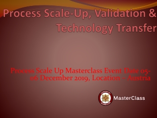 Process scale up training