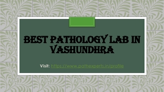 Best pathology lab in vashundhra