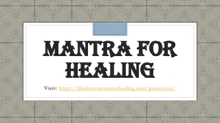 Mantra for healing