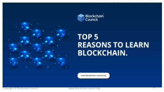 Top 5 reasons to learn Blockchain