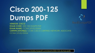 100% Money Back Guarantee Of Cicso 200-125 Dumps Pdf