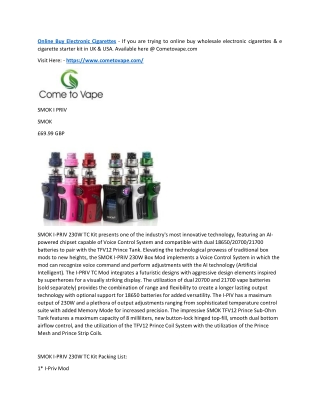 Online Buy Electronic Cigarettes