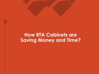 How RTA Cabinets are Saving Money and Time