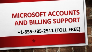 Microsoft accounts and billing support