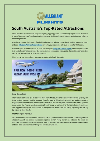 South Australia’s Top-Rated Attractions