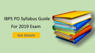 IBPS PO Syllabus Guide