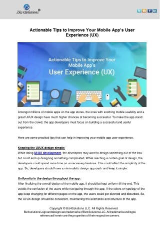 Actionable Tips to Improve Your Mobile App’s User Experience (UX)