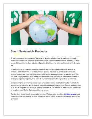 Smart Sustainable Products