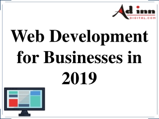 Web Development for Businesses in 2019