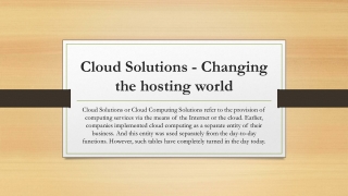 Cloud Computing Solutions | Cloud Computing Solution in India | Mrmmbs Vision