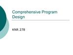 Comprehensive Program Design