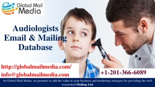 Audiologists Email & Mailing Database