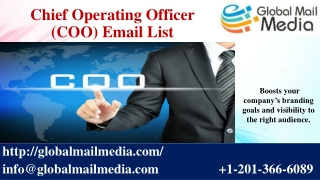 Chief Operating Officer (COO) Email List