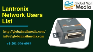 Lantronix Network Users List