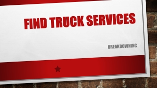 Find Truck Repair Services