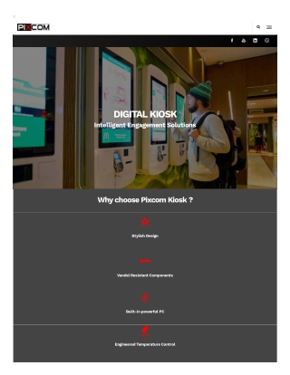 Interactive Indoor and Outdoor Kiosk Providers in Dubai - Pixcom